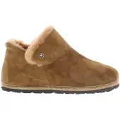 Rohde Damen Hausschuh Stiefelette Schlupfschuh Leder Lammfell Gardena 7076, Größe:37 EU, Farbe:Braun
