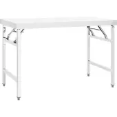 vidaXL Küchen-Arbeitstisch Klappbar 120x60x80 cm Edelstahl
