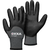 Oxxa Premium X-Frost 51-860 Arbeitshandschuhe, schwarz/grau 15186008 , 1 Packung = 6 Paar, Größe 8