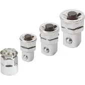 Ks Tools 503.4287, Steckschlüssel-Satz, 4 Kopf/Köpfe, Chrom-Vanadium-Stahl, DIN 3120, ISO 1174, 100 g