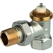 Resideo Thermostatventil-Unterteil SX Eckform voreinstellbar 1/2 Zoll nickel