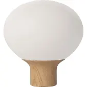 Bolia Tischlampe Acorn Matt Opal Glass / Oiled Oak 41 cm