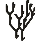 Harto - Ambroise Wandgarderobe, 56,5 x 67,7, Eiche schwarz