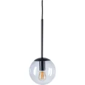 Bolia Hängelampe Orb Smoke Grey Glas / Matt Black Lackiertes Eisen 15 cm