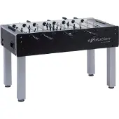 Winsport Garlando, Tischfußball Kickertisch "G-500 Evolution", schwarz / silber, Teleskopstangen (SA)