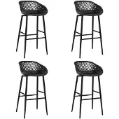 Super Merchant Barhocker 4 Stk. Schwarz