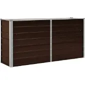 vidaXL Garten-Hochbeet Braun 160 x 40 x 77 cm Verzinkter Stahl