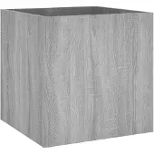 vidaXL Pflanzgefäß Grau Sonoma 40x40x40 cm Holzwerkstoff