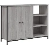 vidaXL Sideboard Grau Sonoma 100x33x75 cm Holzwerkstoff