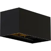 QAZQA - Moderne Wandleuchte schwarz rechteckig 2-flammig - Edwin I Up & Down - Aluminium Rechteckig - LED geeignet G9
