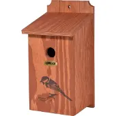 Dobar Nistkasten dobar mit Motiv Kohlmeise 17 x 18 x 35 cm