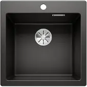 BLANCO Pleon 5 - Silgranitspüle, 515x510 mm, Schwarz 525951