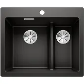 BLANCO Spüle PLEON 6 Split 61,5 x 51 cm schwarz 525955