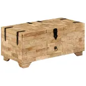vidaXL Couchtisch Massivholz Mango 80x40x35 cm