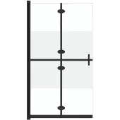 vidaXL Faltbare begehbare Duschwand Halbmattiertes ESG-Glas 80x190 cm