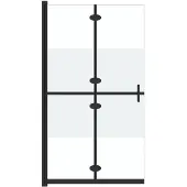 vidaXL Faltbare begehbare Duschwand Halbmattiertes ESG-Glas 120x190 cm