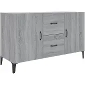 vidaXL Sideboard Grau Sonoma 100x36x60 cm Holzwerkstoff
