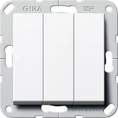 Gira 283003 Wippschalter Ein Aus 3fach System 55 Reinweiß