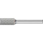 PFERD Hartmetall-Frässtift mit 6-mm-Schaft, Zylinderform ZYA-S, mit Stirnverzahnung, Zahnung 4