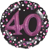 Amscan Multi Balloon Sparkling Pink 40 Folienballon verpa