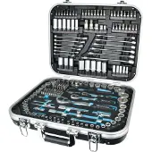 BRÜDER MANNESMANN QUANTOOL Steckschlüsselsatz 1/4" 1/2" 3/8" 226teilig Q25000 (Q25000)