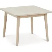 Furnhouse Couchtisch Gorbin 70x70 cm Eiche Whitewash - Modern mit Massivholzbeinen