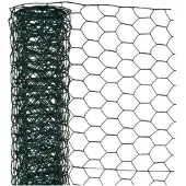 Nature Sechseckgeflecht 0,5x5m 25mm Kunststoffbeschichteter Stahl Grün