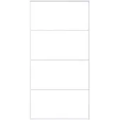 vidaXL Schiebetür ESG Glas und Aluminium 102,5x205 cm Weiß