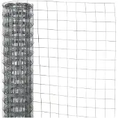 Nature Natur Zaungeflecht - grau - verzinkter Stahl - 100 x 250 cm - quadratisch