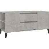 vidaXL TV-Schrank Betongrau 102x44,5x50 cm Holzwerkstoff
