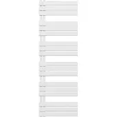 Belrad Badheizkörper 1800x600mm, verschiedene Größen Weiß & Schwarz, Anschluss links, langlebiger Stahl, Multiblockventil-kompatibel, Handtuchtrockner