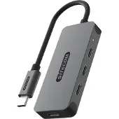 Sitecom CN-5015, USB Typ-C, USB 3.2 Gen 2 (3.1 Gen 2) Type-C, USB Typ-C, 10000 Mbit/s, Dunkles Grau, 100 W, 0,15 m