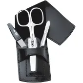 Erbe Collection Maniküre Pocket Glattleder Taschen-Etui Maniküre-Set 9540