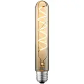 LUCANDE LED-Röhrenlampe, E27 4W, Ø 3 cm, amber, 2700K