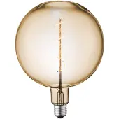 LUCANDE LED-Globelampe, E27 4W, Ø 18 cm, 2700K, amber