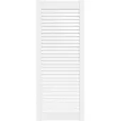 vidaXL Schranktür Lamellen-Design Weiß 99,3x39,4 cm Massivholz Kiefer