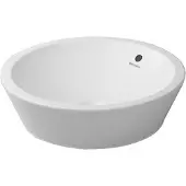 Duravit Aufsatzwaschtisch Starck 1 d 53cm, gs, o. HL, m ÜL, o. HLB, we