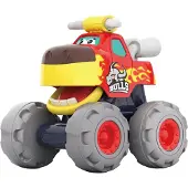 Moni Spielzeug Monstertruck 3151 Monsterdesign, beweglicher Mund, Spielzeugauto rot