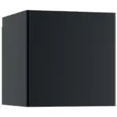 Lodes Laser Cube Wandleuchte Schwarz - , Schwarz, für Flurbereich, Aluminium
