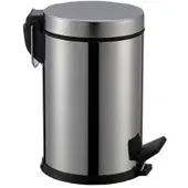 Aqua Blue Treteimer Mülleimer 5L Chrom