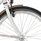 Alpina sport Fahrradgabel der Serie Kurve in Weiß für Fahrräder mit 24 Zoll Radgröße