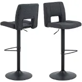 Ebuy24 (2er Set) Sylvia Barhocker Stoff grau.