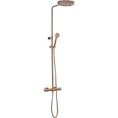 Ben Engraved Line Regendusche Set Ø25cm Gebürstetes Kupfer