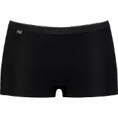 Sloggi Panty "Basic+ Short", Damen, Gr. 40, Single Jersey, schwarz, Single Jersey, Obermaterial: 95% Baumwolle, 5% Elasthan, körpernah, Unterhosen Panty, Cotton-Mix, sportiver-Look, Topseller