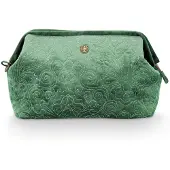 Pip studio Kulturbeutel Velvet Quiltey Cosmetic Purse Extra Large Green