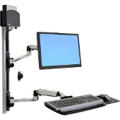 Ergotron LX Wall Mount System with Small CPU Holder - Befestigungskit (CPU-Halter, Mausha