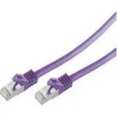 Shiverpeaks RJ45 Patchkabel m. CAT 7 Rohkabel PIMF violett 7,5