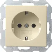 Gira 018801, CEE 7/3, CEE 7/4, Cremefarben, 250 V, 16 A
