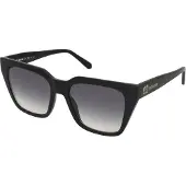 Love Moschino Damen MOL065/S 807/9O Gläser SONNENBRILLEN Plastik Schwarz Grau Quadratisch Normal Schattiert