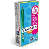 Paper Mate Injoy Gel, Ausziehbarer Gelschreiber, Gr?n, Gr?n, Transparent, Rund, Beidh?ndig, Medium